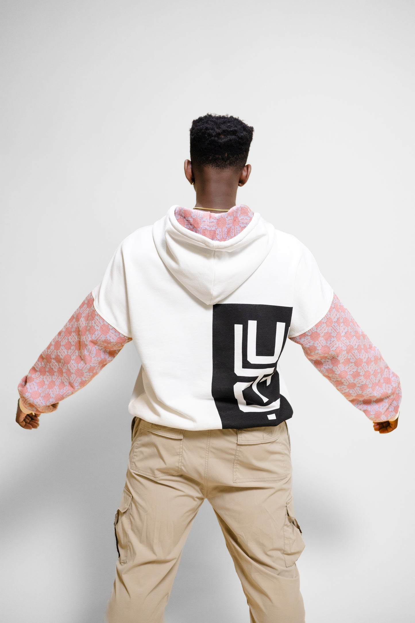Sudadera con capucha Cresta (blanco perla)