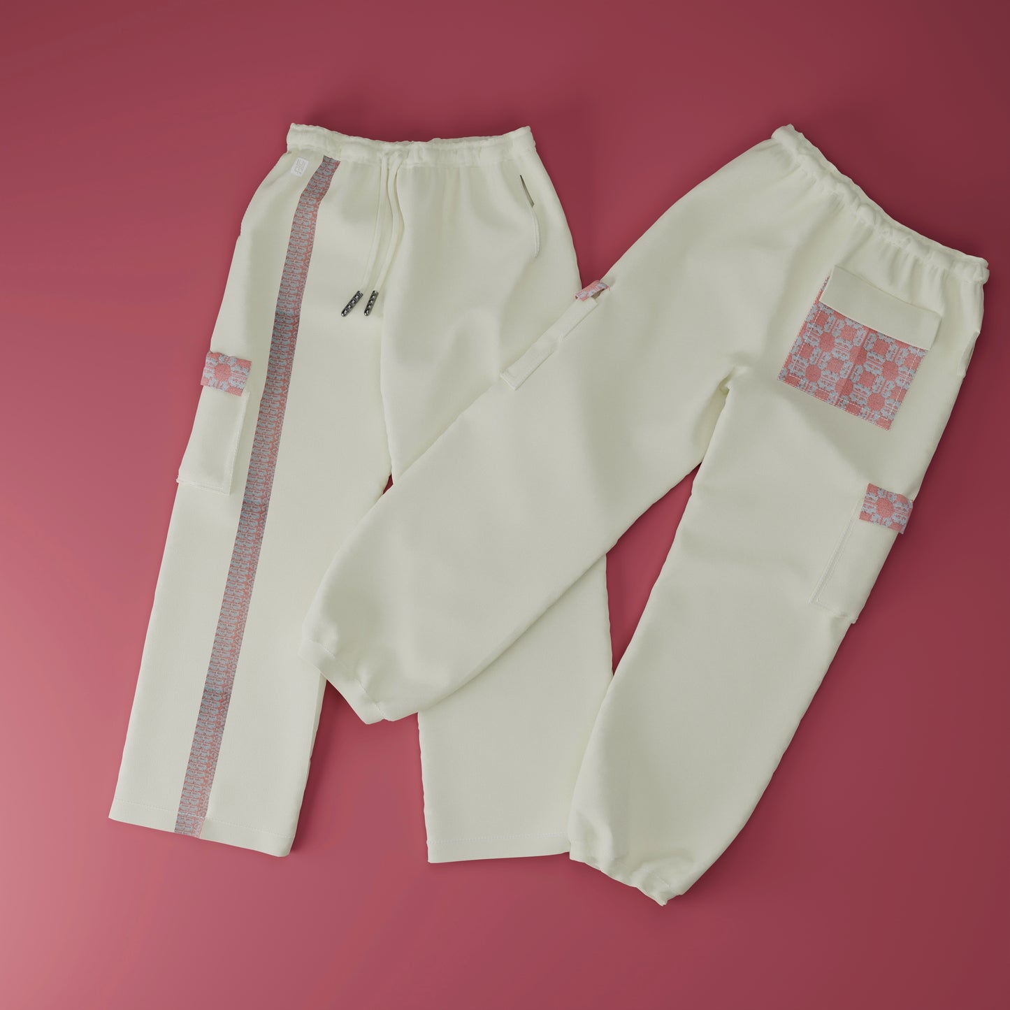 Envoltura Cargo Sweatpants (Pearl White)