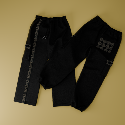 Pantalones deportivos cargo Envoltura (negro azabache)