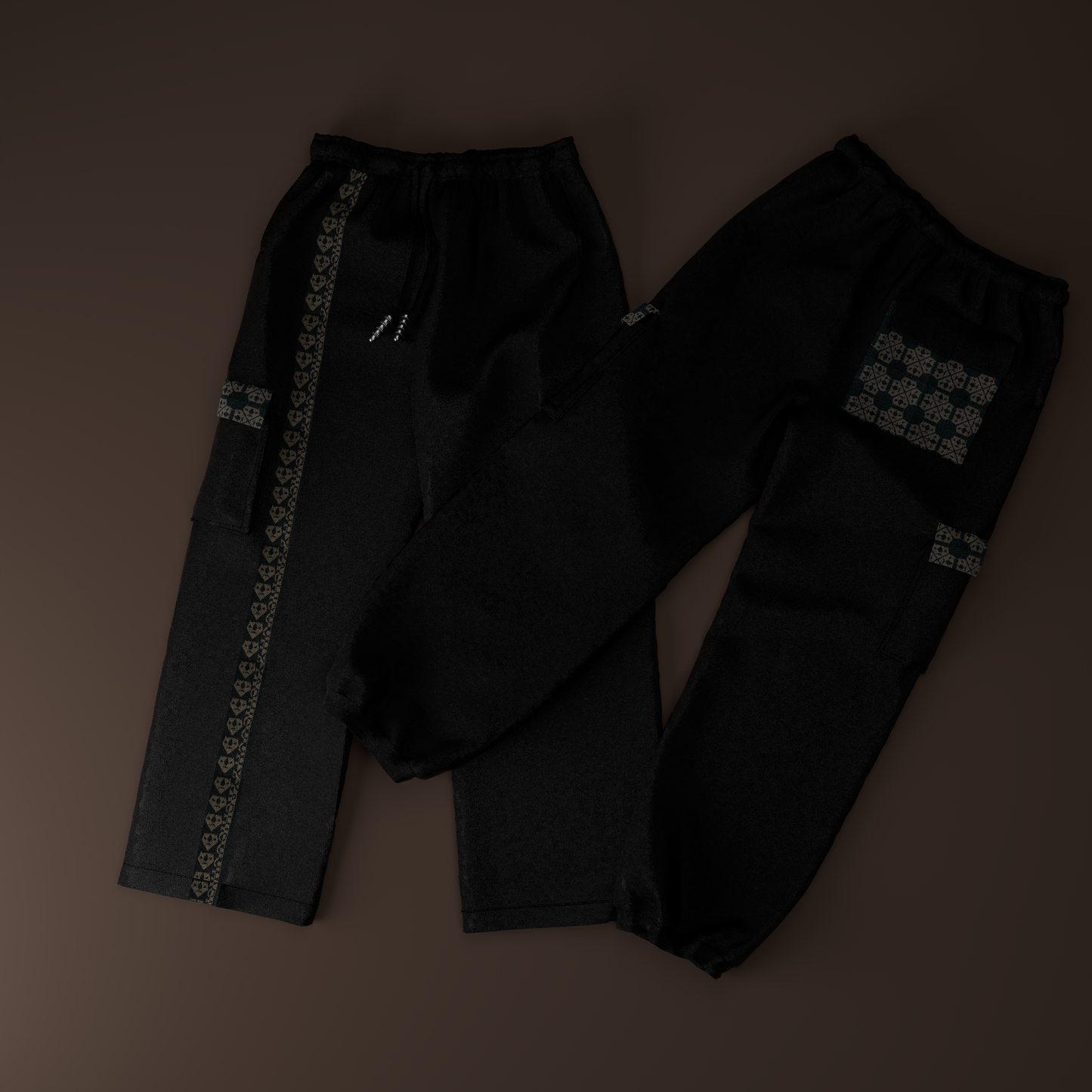Pantalones deportivos cargo Envoltura (negro azabache)