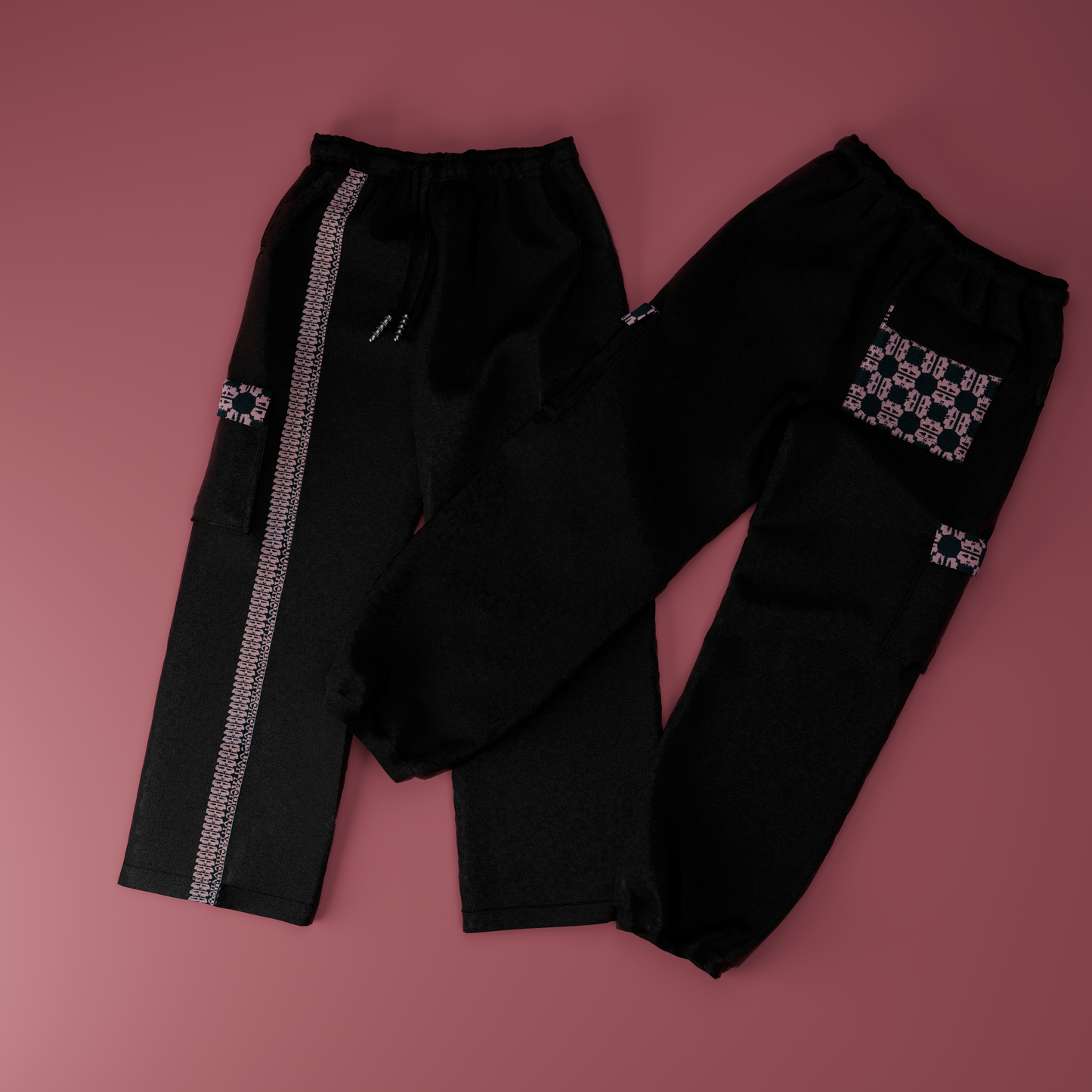 Pantalones deportivos cargo Envoltura (negro azabache)