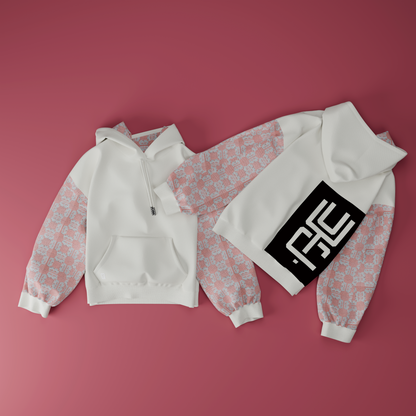 Sudadera con capucha Cresta (blanco perla)