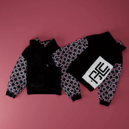 Sudadera con capucha Cresta (negro azabache)