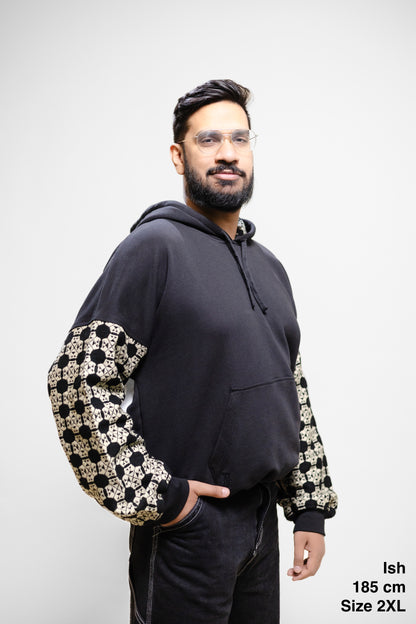 Sudadera con capucha Cresta (blanco perla)