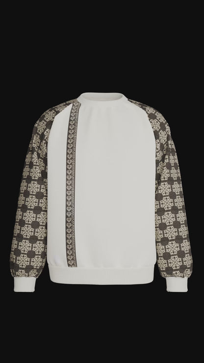 Sudadera Alas (blanco perla)