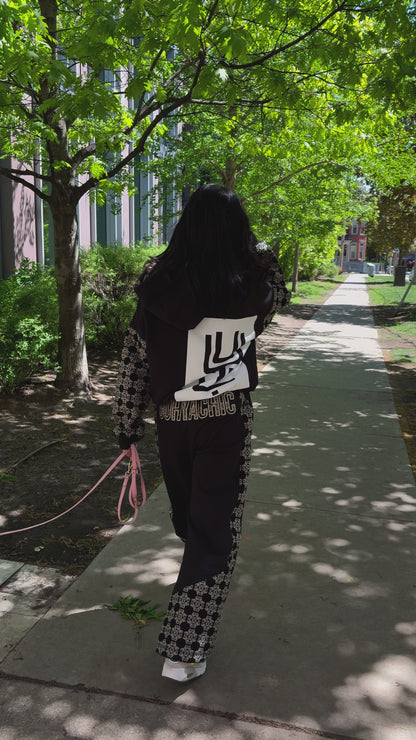 Sudadera con capucha Cresta (negro azabache)
